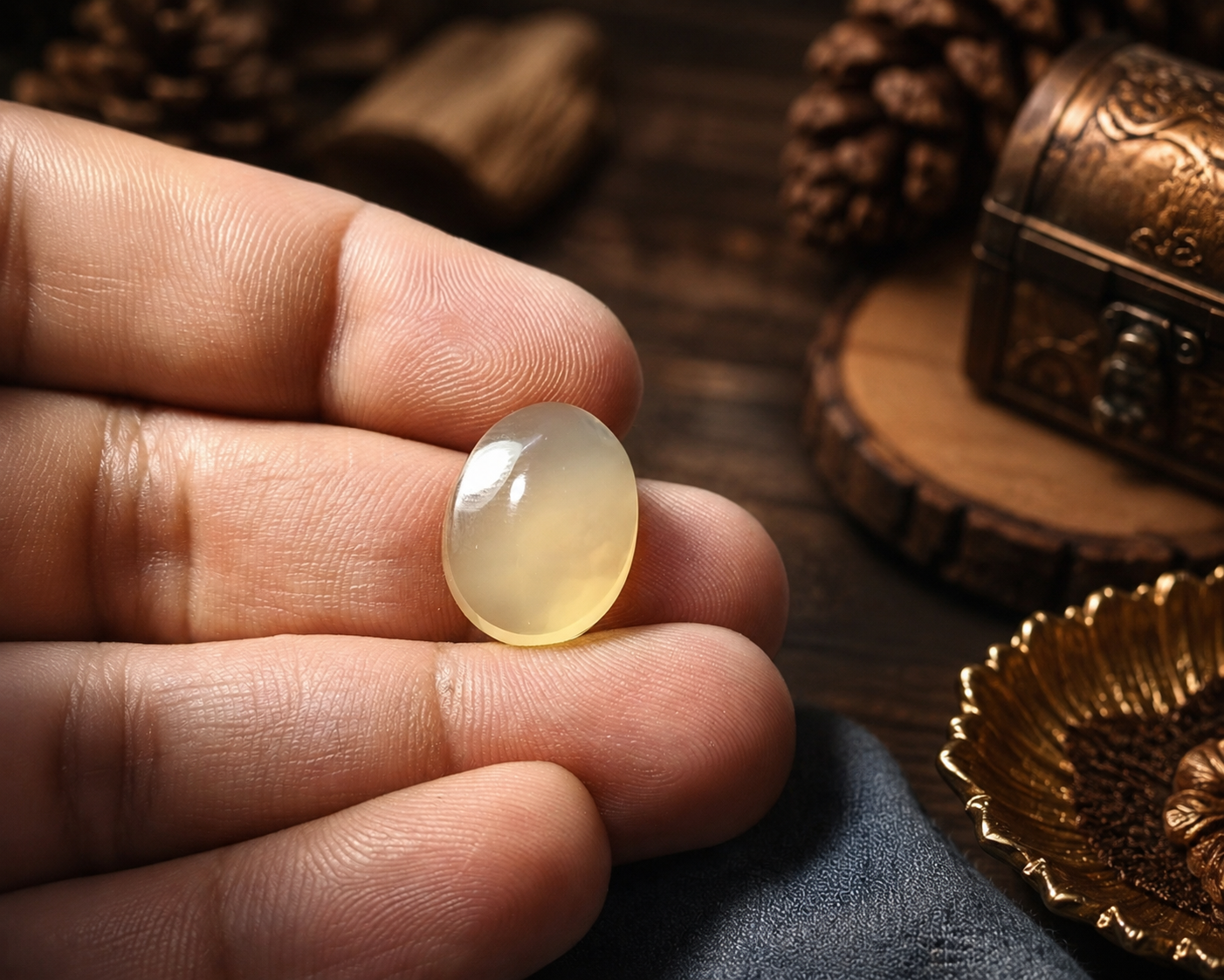 عقیق زرد طبیعی